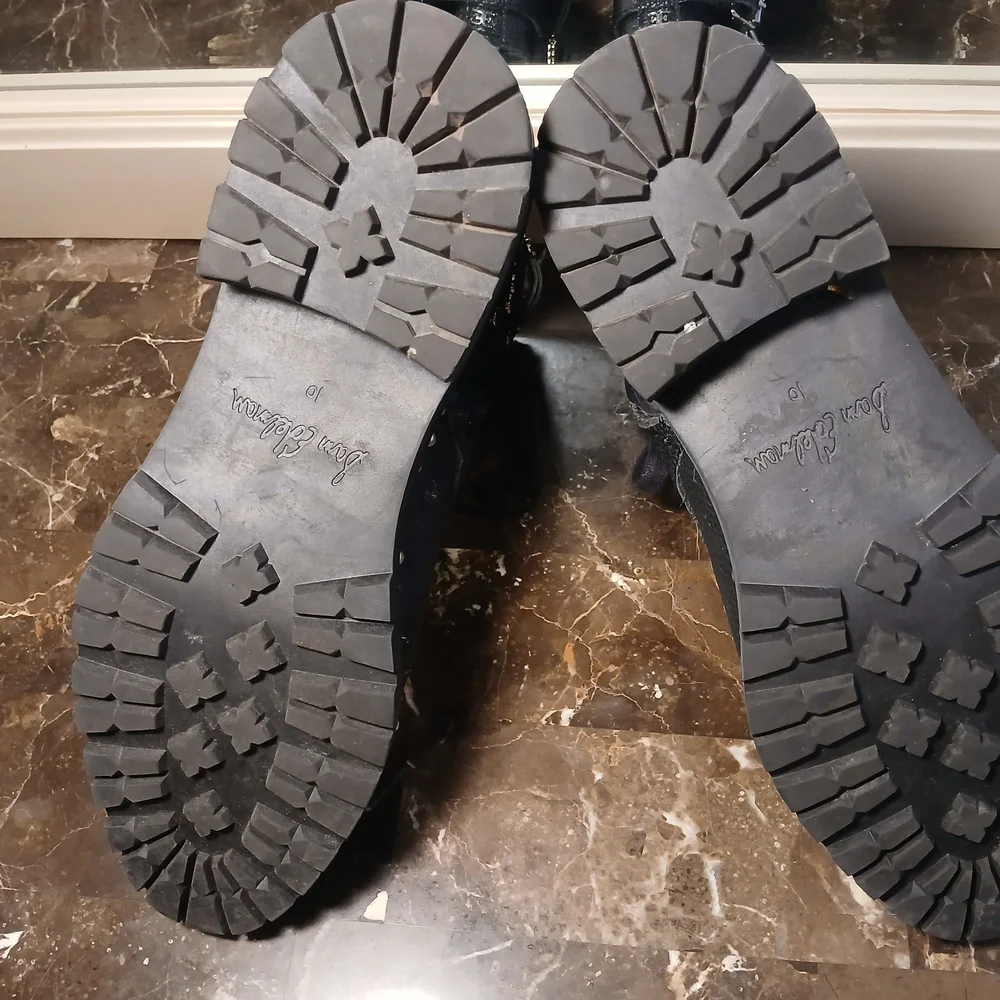 Sam Edelman Black Combat Boots with Silver Studs - Picture 9 of 11